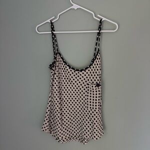 Ace & Jig Black and Cream Polka Dot Camisole